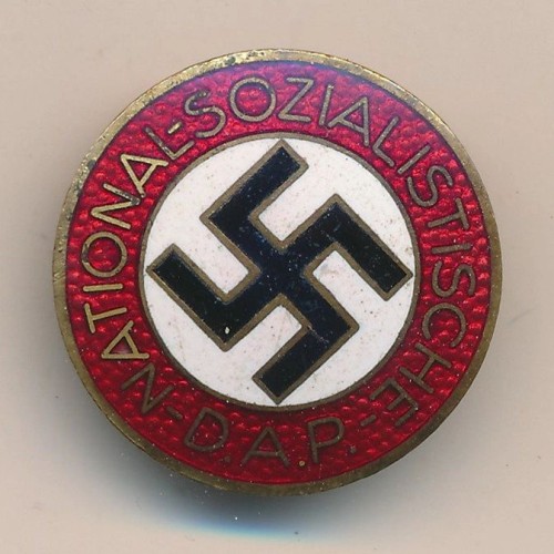 SOLD - Enamel NSDAP Membership Pin