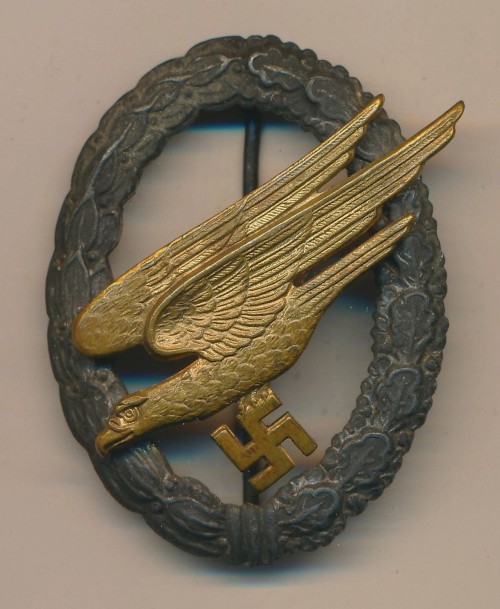 SOLD - Fallschirmjäger Badge by Assmann