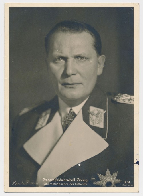 SOLD - Hermann Göring Postcard