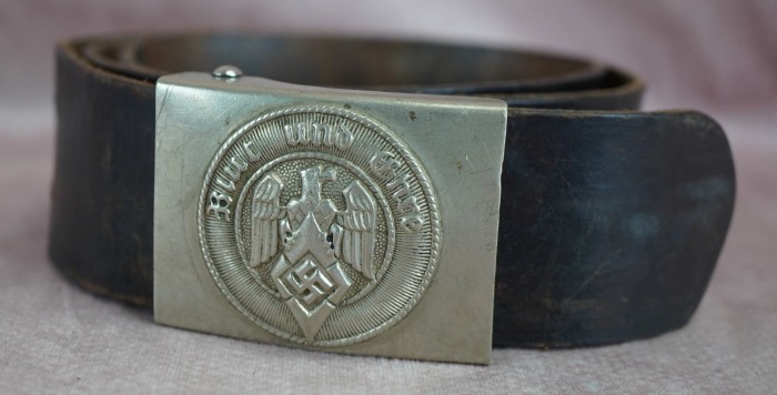 SOLD - Hitler Youth Belt & Buckle in Nickel