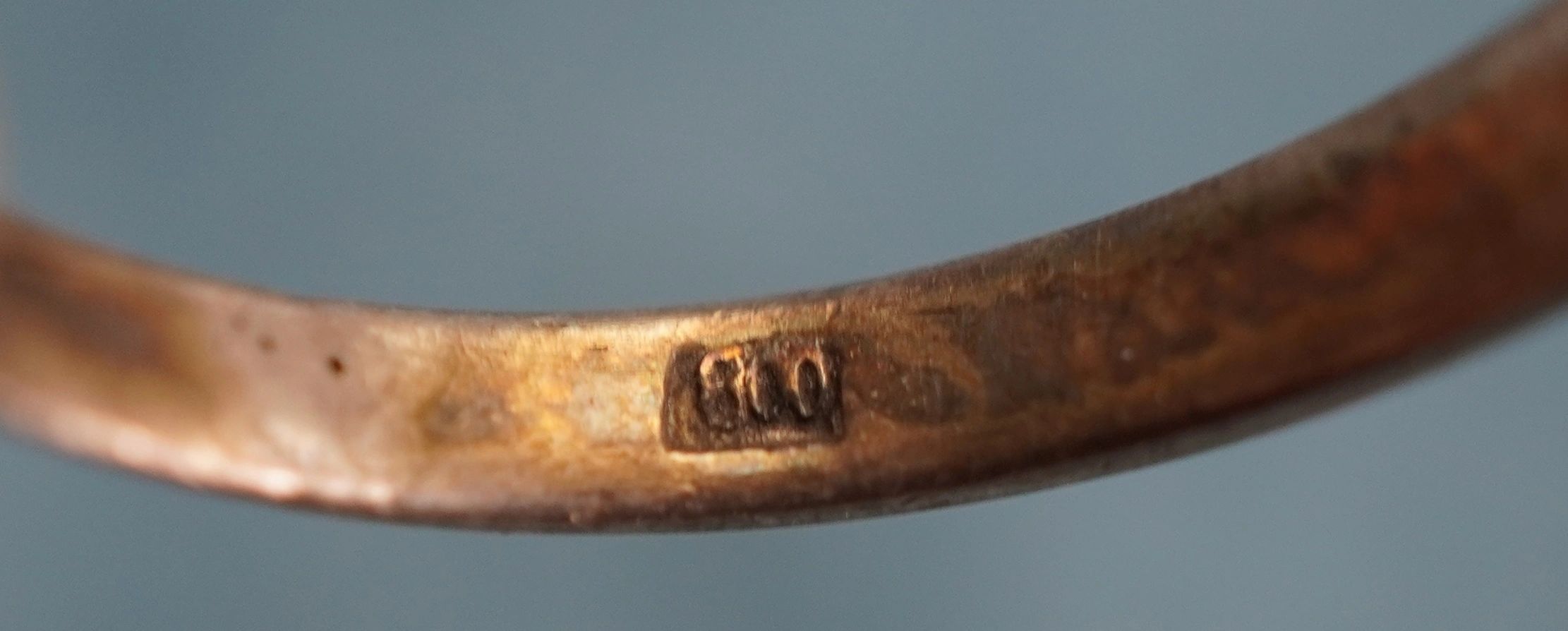 SOLD - Iron Cross & Tri Color Themed Ring - Image 4