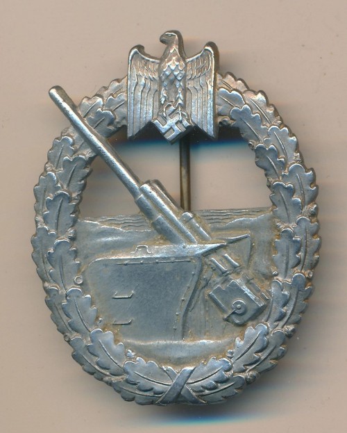 SOLD - Kriegsmarine Coastal Artillery Badge