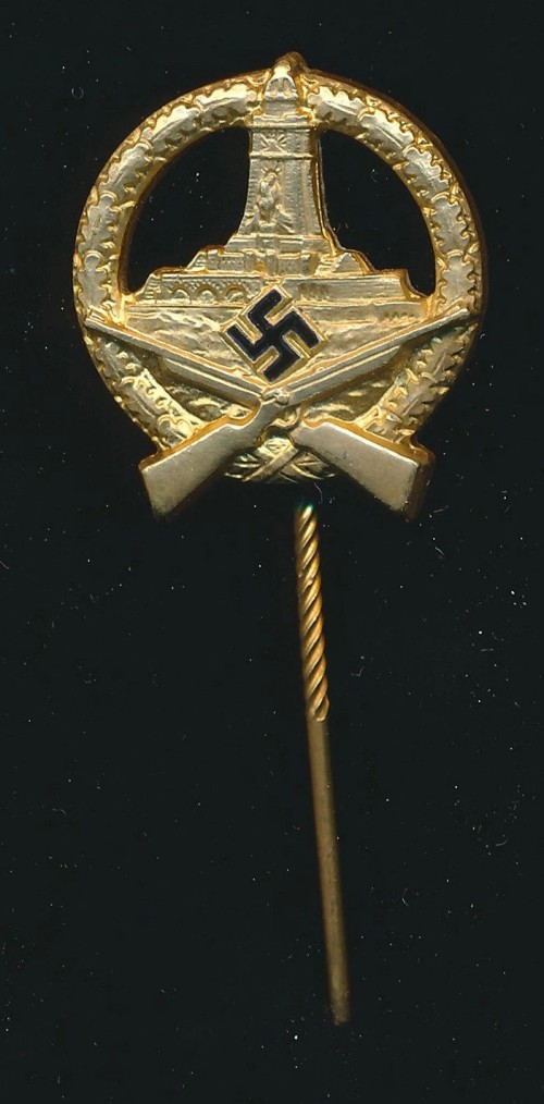 SOLD - Kyffhäuserbund Marksman Stickpin in Gold