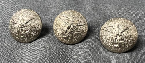 SOLD - Lot of 3 NSDAP Tunic Buttons