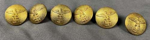 SOLD - Lot of 6 NSDAP Tunic Buttons