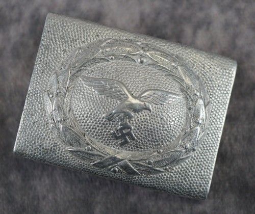 SOLD - Maker Marked Luftwaffe EM/NCO Belt Buckle in Aluminum