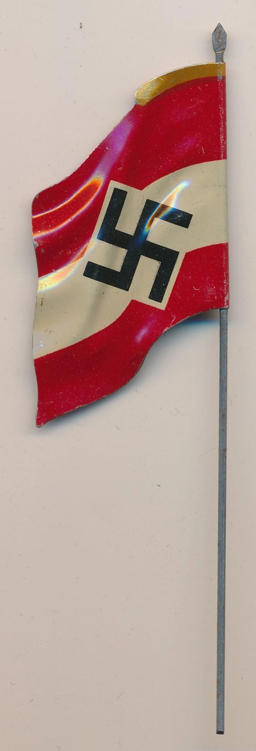 SOLD - Miniature Toy Soldier Hitler Youth Flag