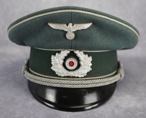 SOLD - NAMED Heer Infantry Officer Visor Cap