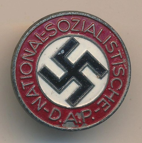 SOLD - Painted NSDAP Membership Pin