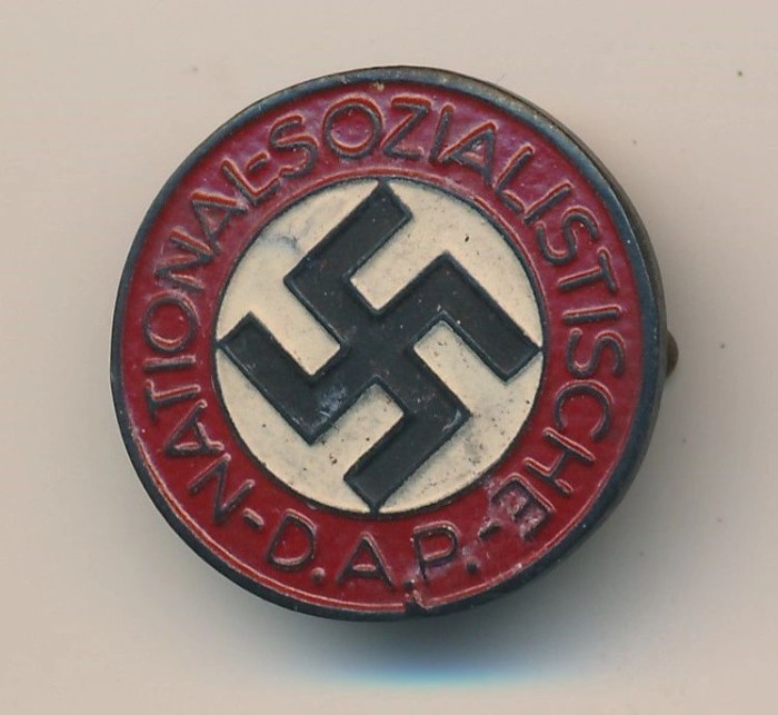 SOLD - Painted NSDAP Membership Pin