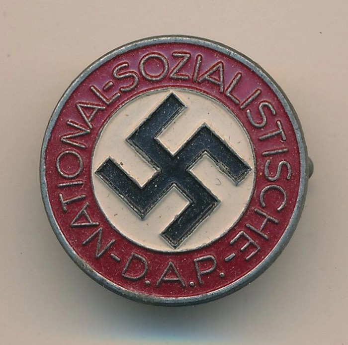 SOLD - Painted NSDAP Membership Pin