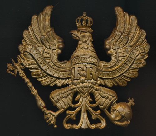 SOLD - Prussian Regimental Pickelhaube Helmet Insignia