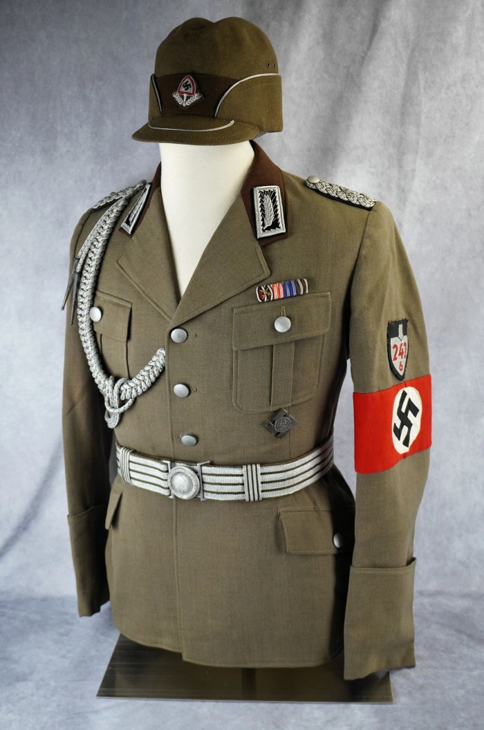 SOLD - RAD Oberarbeitsführer Tunic w/ Aiguillette & Brocade Belt