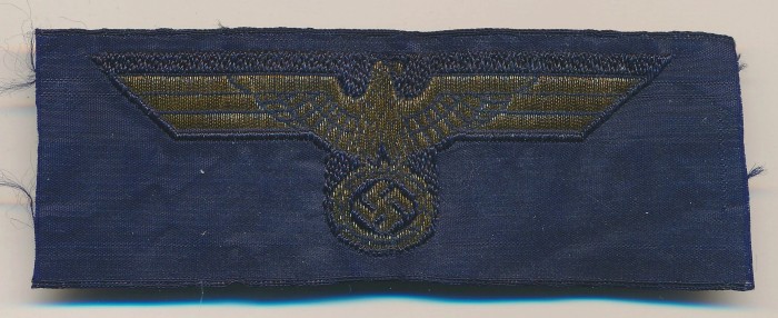 SOLD - RARE Kriegsmarine Cap Eagle Produced in Flatwire