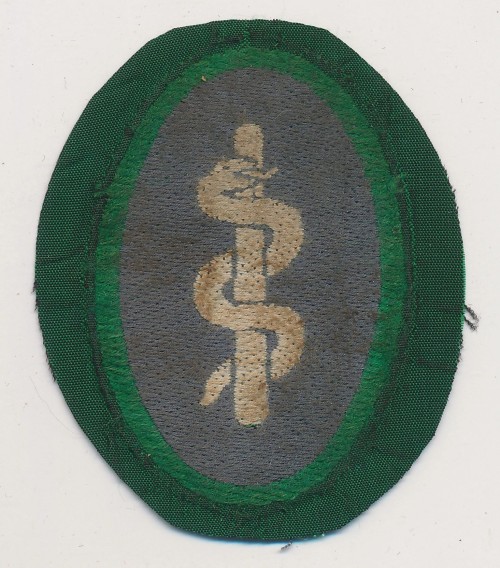 SOLD - RARE Luftschutz Sicherheits und Hilfsdienst Medical Insignia in BeVo