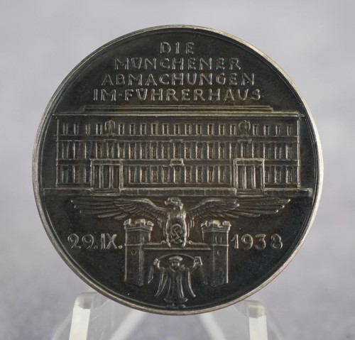 SOLD - RARE September 29th 1938 Munich Agreement Table Medal