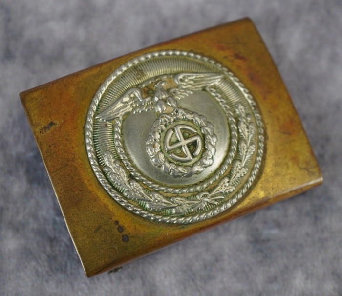 SOLD - SA Brownshirt Belt Buckle w/ Sunwheel Swastika