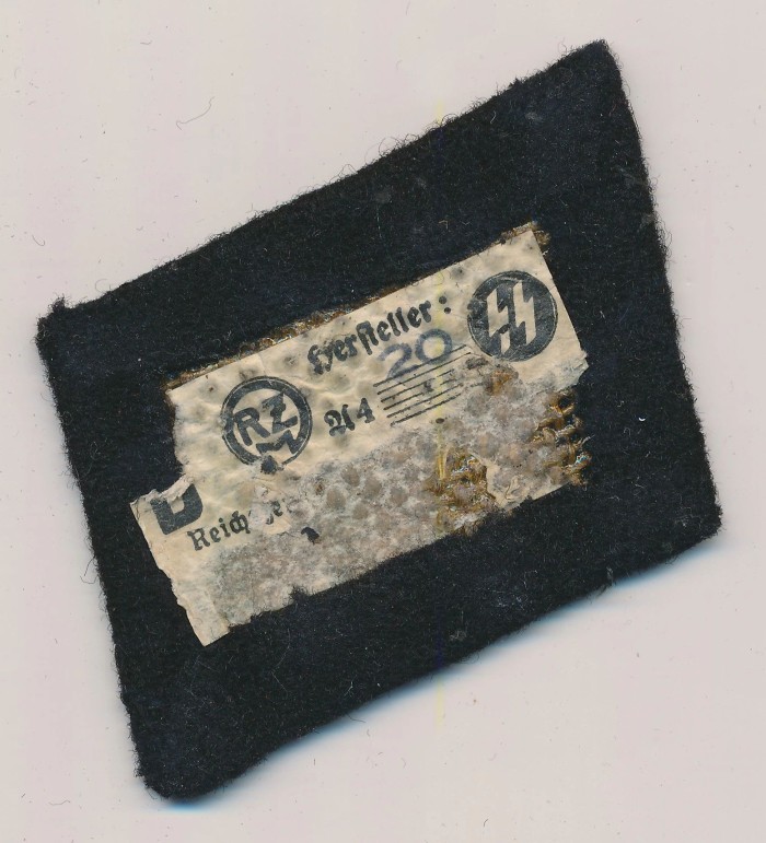 SOLD - SS Runes Collar Tab w/ RZM Tag - Image 2