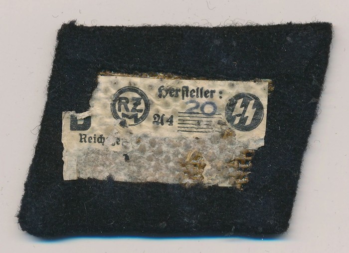 SOLD - SS Runes Collar Tab w/ RZM Tag - Image 4