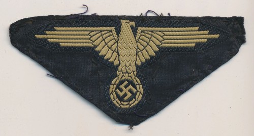 SOLD - Tropical Waffen SS Sleeve Eagle in Bevo