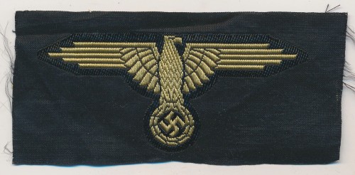 SOLD - Tropical Waffen SS Sleeve Eagle in Bevo w/ RZM tag