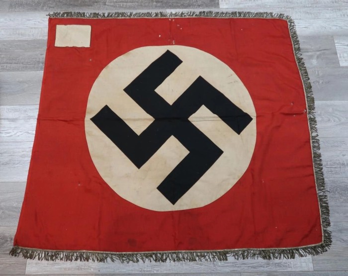 SOLD - Unknown NSDAP Standard w/ White Corner Patch