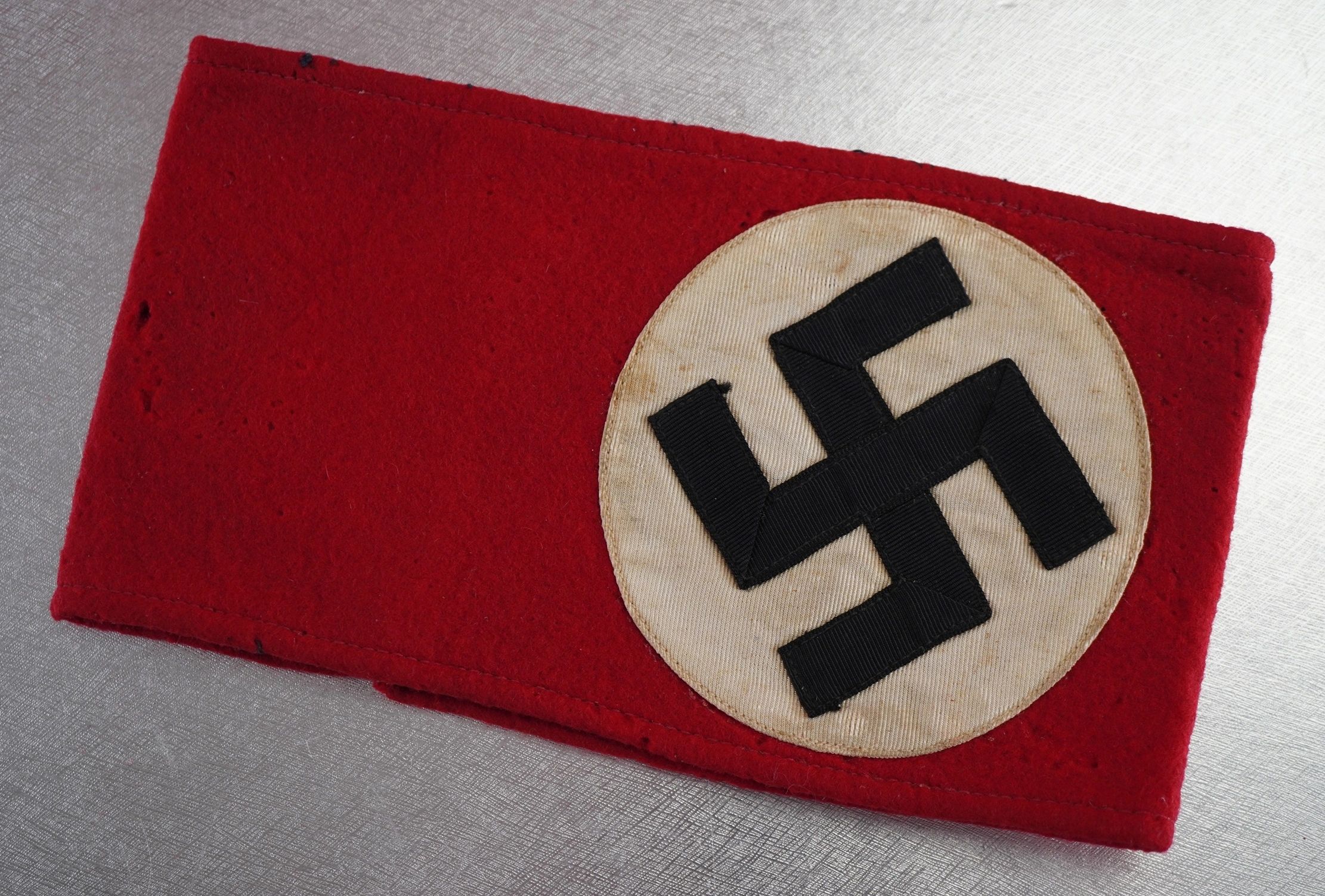 SOLD - Wool Multi-Piece NSDAP Armband w/ RZM Tag - Image 7