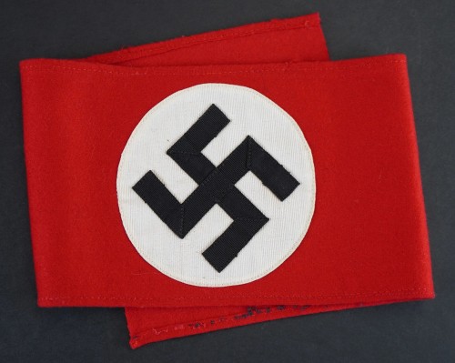 SOLD - Wool Multi-Piece NSDAP Armband w/ SS RZM Tag