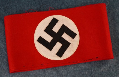 SOLD - Wool Multi-Piece NSDAP Armband w/ SS RZM Tag