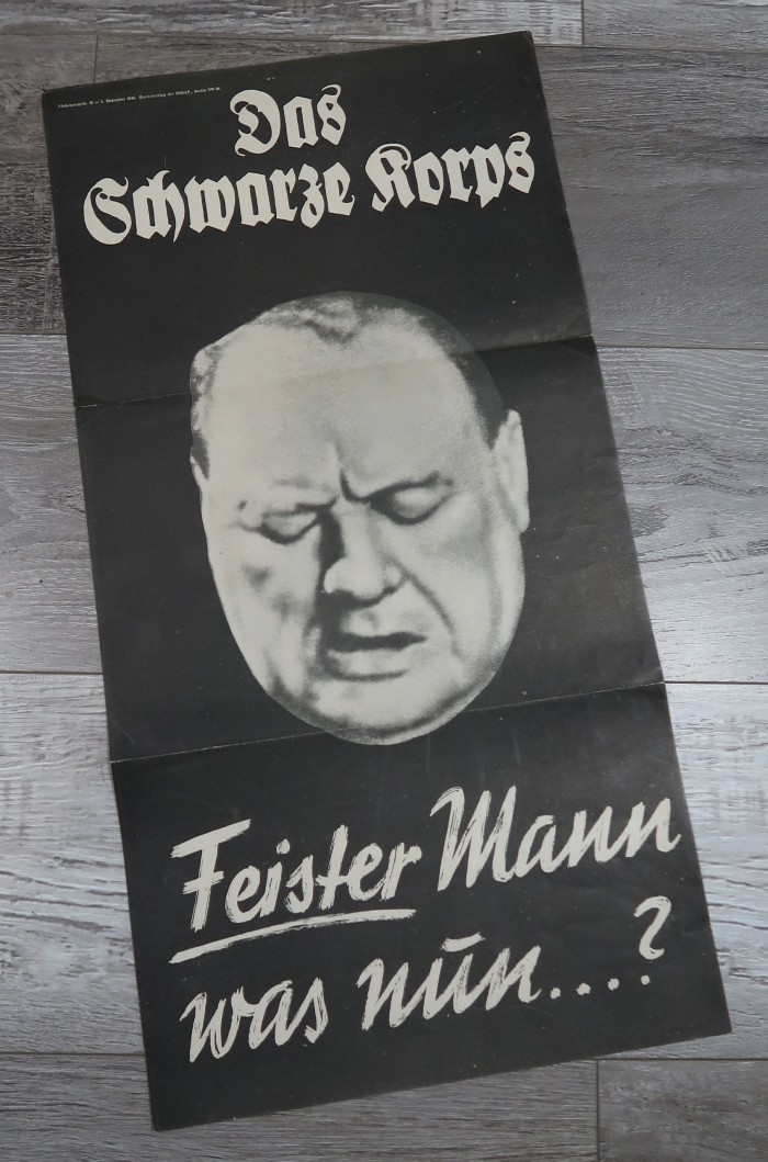 SS Newspaper Das Schwarze Korps Poster