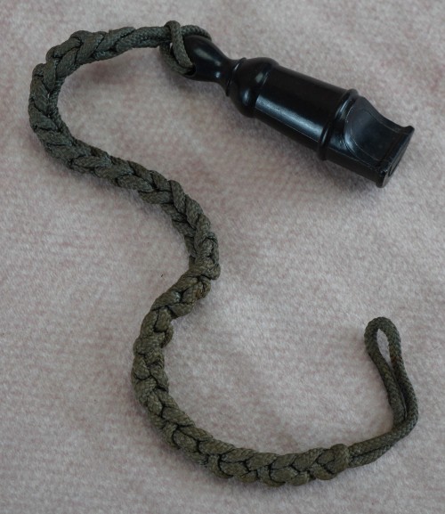 Wehrmacht Marching Whistle w/ Lanyard